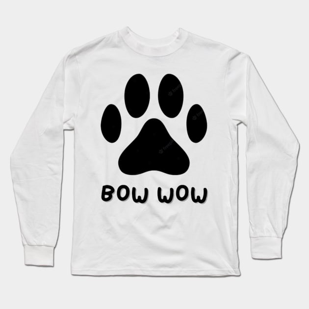 Bow wow Long Sleeve T-Shirt by Ykartwork